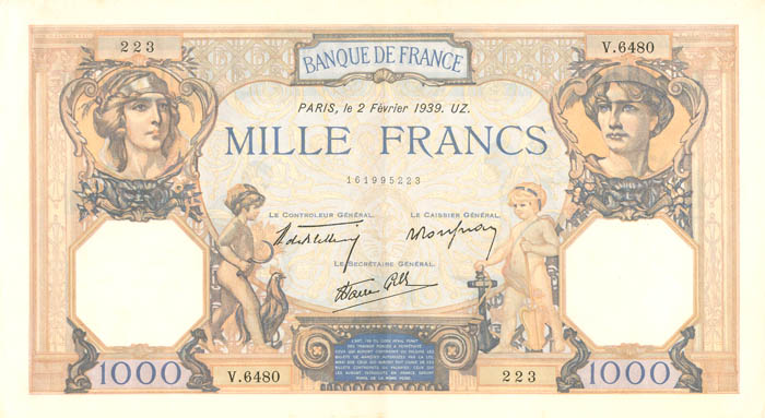 France - P-90c - Foreign Paper Money